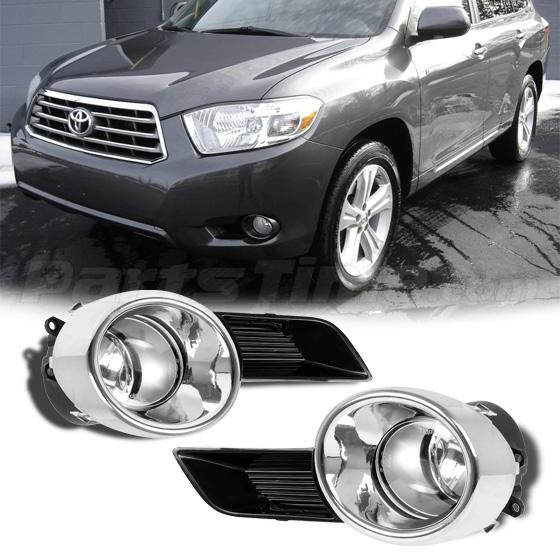 Crystal Clear Front Bumper For 20082010 Toyota Highlander Fog Lights
