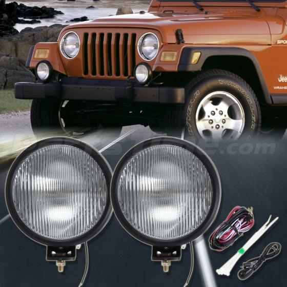 For 2003 2004 2005 2006 Jeep Wrangler Bumper Driving Fog Light+Switch