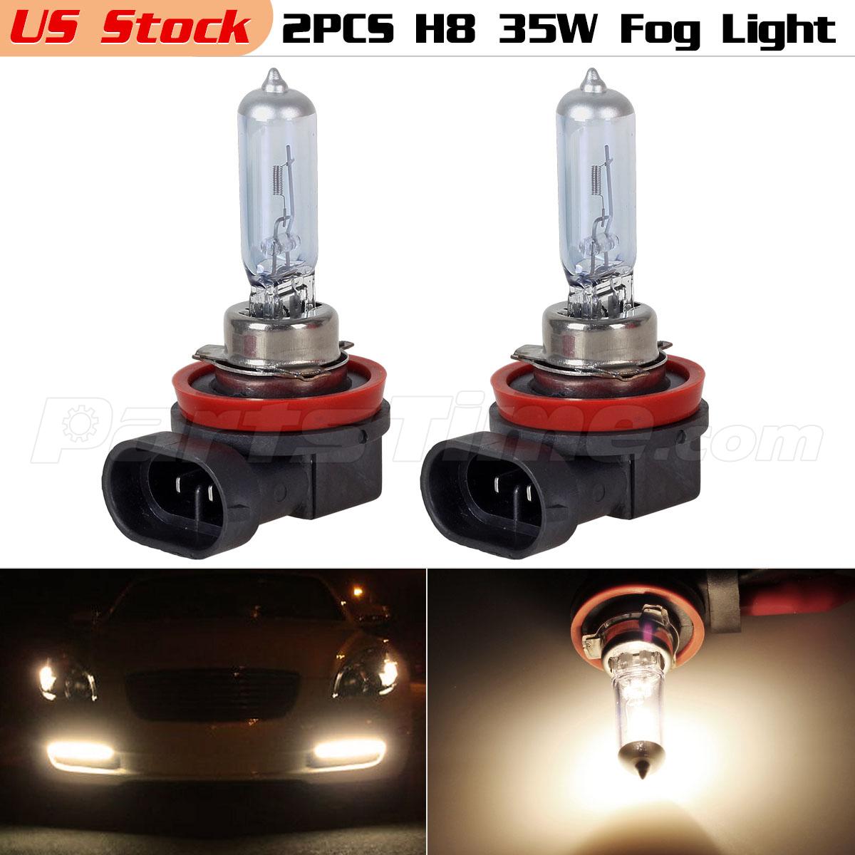 pack 2 Halogen bulb H8 fog light bulb replacement 1800LM for Hyundai 20072013 eBay