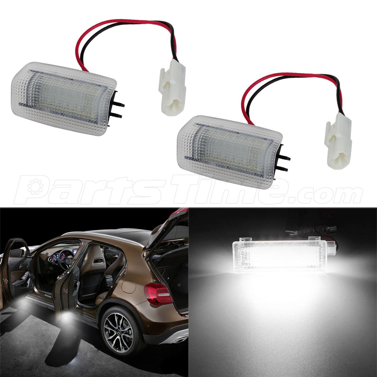 2x White CANBus LED Door Courtesy Puddle Light 12V for Toyota Prius